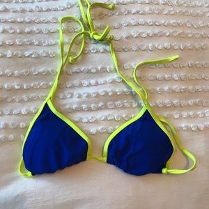 Surf style blue bikini